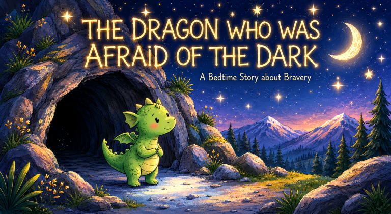 Illustration for The Dragon Who Was Afraid of the Dark