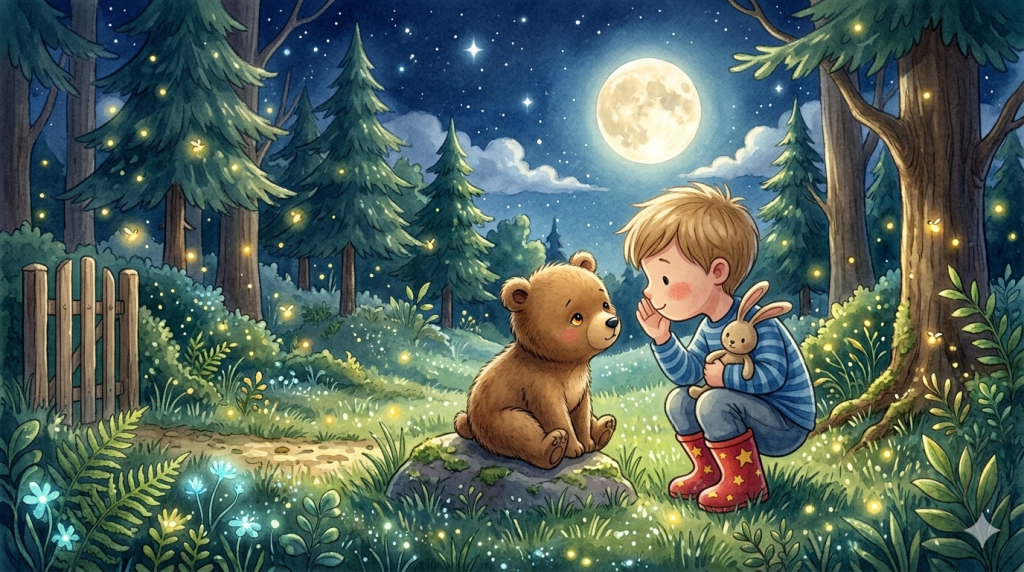 The air smelled of pine and damp earth and something sweet, like honey carried on a breeze.